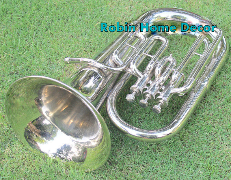 Euphonium Best Qlty Nickel Bb FLAT 3 V Tuba